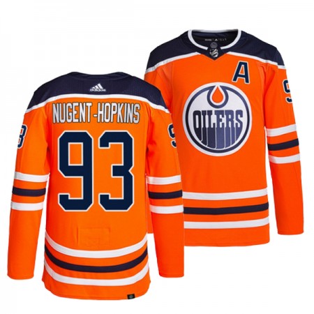 Edmonton Oilers Trikot Ryan Nugent-Hopkins 93 Adidas Orange Authentic - Herren